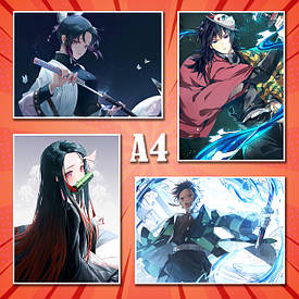 Плакати А4 Demon Slayer