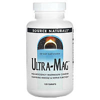 Source Naturals Ultra-Mag комплекс із магнієм 120 таблеток ультра маг витамины для мышц и нервной системы