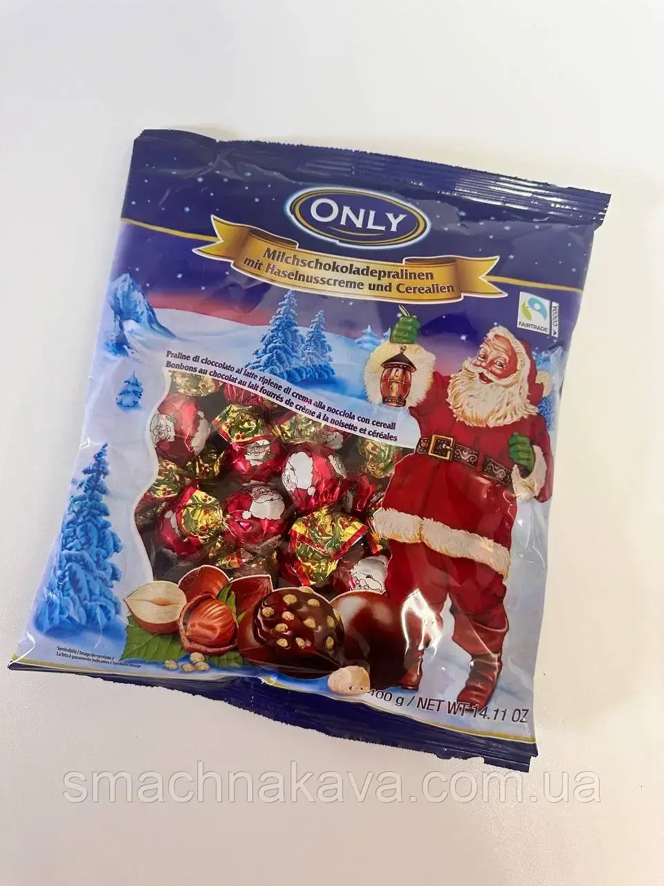 Новорічні цукерки з горіхом Only 400g