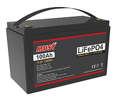 Акумуляторна батарея MUST LiFePO4 LP1500-12100 12 V 100 Ah