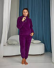 Тепла махрова жіноча піжама в кольорі ментол 44,46,48,50,52,54,56, фото 6