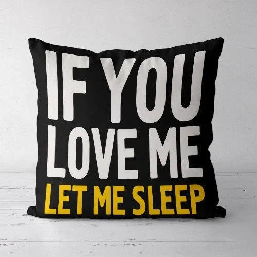 Подушка декоративна Soft If you love me 45x45 см (45PST_URB029)