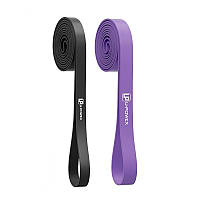 Резиновые петли для тренировок U-POWEX UP_1072 Power Band набор 2шт. Black/Purple (9-39kg) D_810