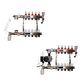 Колектори для теплої підлоги (балки з нержавіючої сталі)