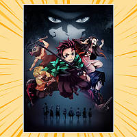 Плакат А4 Аниме Kimetsu no Yaiba 003