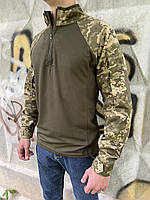 Мужская тактическая рубашка UBACS с длинным рукавом, армейская кофта военная пиксель Убакс