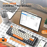 Игровая механическая клавиатура K68, беспроводная, фото 3