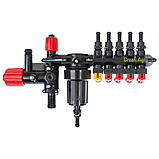 Розподільник (регулятор тиску) 5 секцій на обприскувач Polimer Польща, фото 3