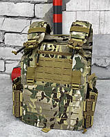 Армейская плитоноска тактическая, военный жилет разгрузка зсу 25*32, штурмовая плитоноска мультикам po480