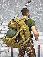 Тактический рюкзак зсу, штурмовой рюкзак койот 35 литров, баул рюкзак армейский с молли po480