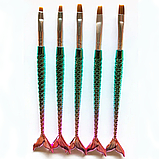 Пензель для нарощування нігтів гелем15 шт різні розміри, фото 2