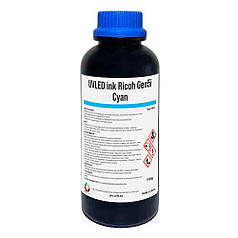 УФ чорнило UVLED PRO INK™ для Ricoh Gen5 CYAN 1000г