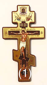 Хрест дерев'яний настінний (літографія) 12,5х22 см