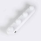 Бездротове підсвічування на присосках STUDIO GLOW, на батарейках / Лід світильник на дзеркало 4 лампочки, фото 4