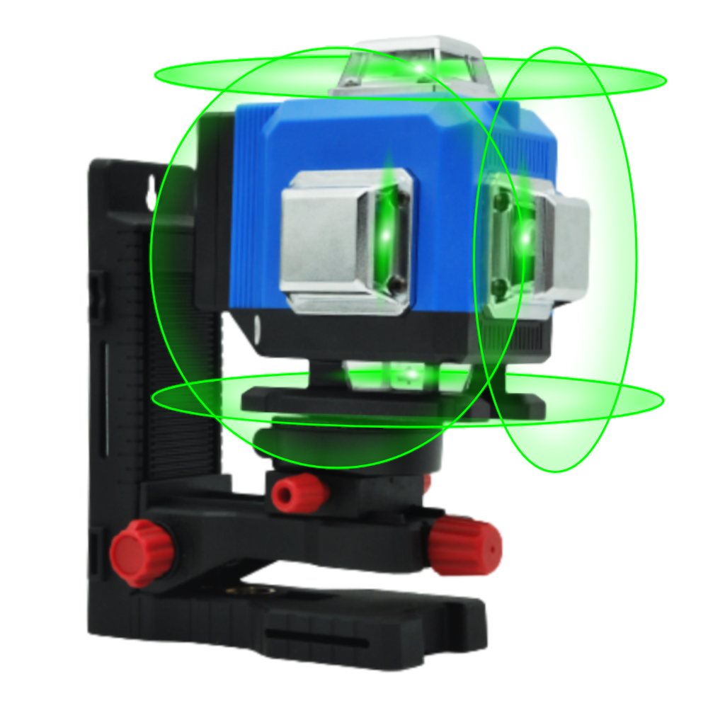 Лазерний рівень нівелір Marker 4D-360 MAX 16 ліній зелений промінь + магнітне кріплення з мікроліфтом