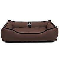 Лежак для великого кота EGO Bosyak Waterproof M 75x65 Коричневий (лежанка для великих котів та кішок від 6 кг)