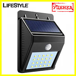 УЦІНКА! Фасадний світильник на сонячній панелі / Садовий світильник LED