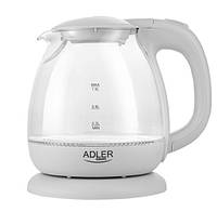 Электрочайник стеклянный Adler AD 1283G 1100W 1 л Grey