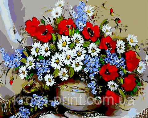 Картина за номерами "Польовий букет", 40*50, ART Line