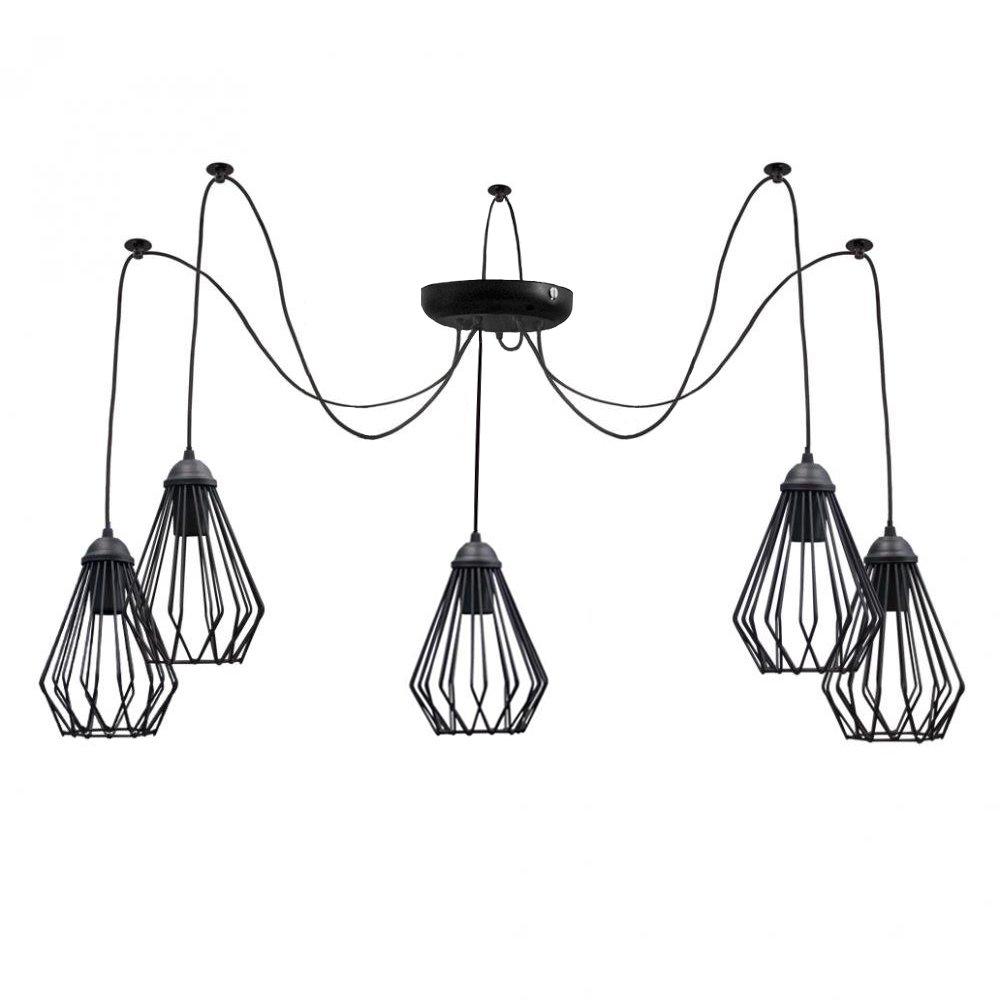 Люстра Павук на 5 ламп Silvia NL 05371-5 MSK Electric