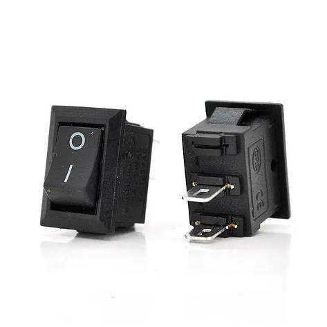 Перемикач KCD11-101 3A 250V 2 контакти 10*15, фото 1