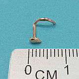 Золотий пірсинг у нос - арт: 978599161, фото 5