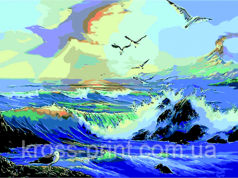 Картина за номерами "Після шторму", 40*50, ART Line