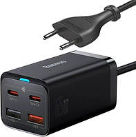 Мережевий зарядний пристрій Baseus GaN3 Pro Desktop Fast Charger 2C+2U 65W (Cable Type-C 100W(20V/5A) (1m) Black (CCGP040101)