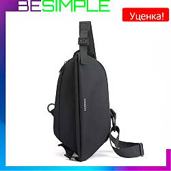 УЦІНКА! Чоловіча сумка через плече (37х18см) Baellery body bag JXA1808 / Нагрудна сумка / Сумка бананка