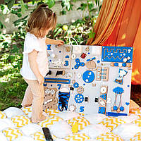 🧩 Що подарувати на перший день народження? Ідеальний подарунок — бізіборд Розумник Easy Busy