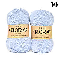 Пряжа DROPS Flora 14 Блакитна крига