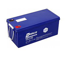 Акумуляторна батарея ORBUS CG12200 GEL 12 V 200 Ah (522 х 238 х 222) Black 62 для квартир, будинків і котлів