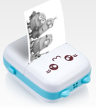 Принтер Portable Mini Printer дитячий портативний з термодруком (45601-1-E) блакитний, фото 2