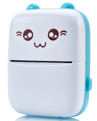Принтер Portable Mini Printer дитячий портативний з термодруком (45601-1-E) блакитний