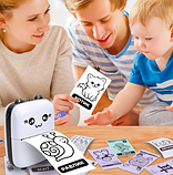 Принтер Portable Mini Printer дитячий портативний з термодруком (45601-1-E) блакитний, фото 3