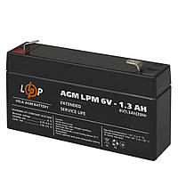 Аккумулятор AGM LPM 6V -1.3 Ah LogicPower 4157