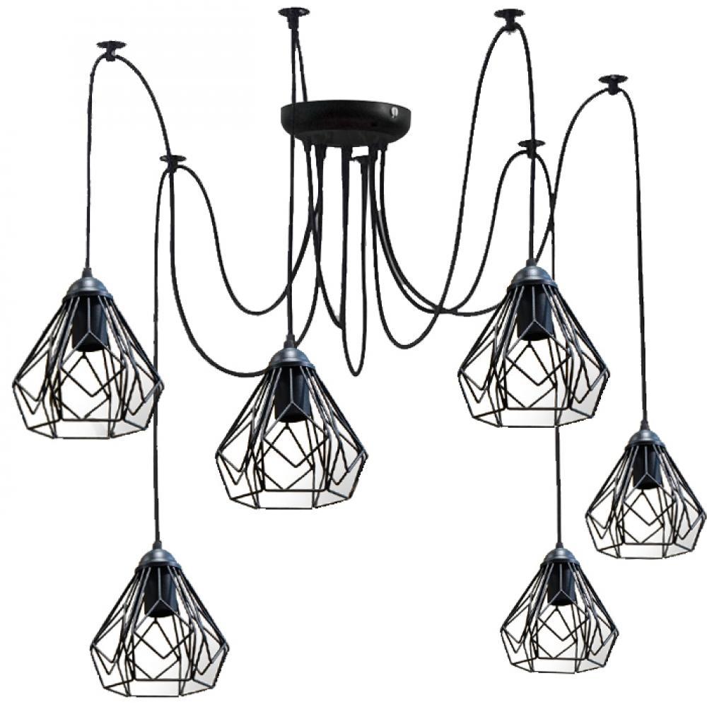 Люстра Павук на 6 ламп Milan NL 538-6 MSK Electric