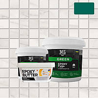 Затірка для плитки Фуга Green Epoxy Fyga 1кг (легко змивається, дрібне зерно) Зелений мох RAL 6005