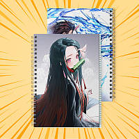 Зошит 48 арк. на пружині у клітинку Kimetsu no yaiba 015