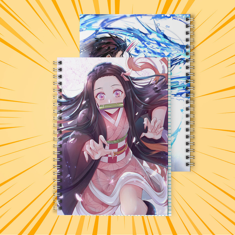 Зошит 48 арк. на пружині у клітинку Kimetsu no yaiba 016