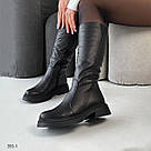 Жіночі шкіряні зимові чоботи 38,40, фото 8