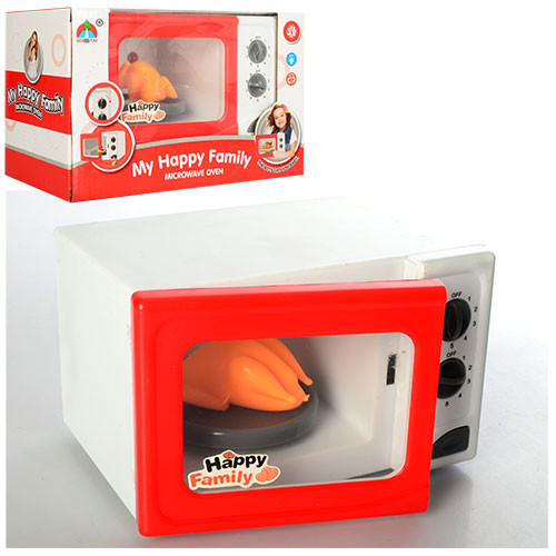 Мікрохвильовка 5217 (36 шт.) 16,5-11-12см, відкр.двері,світ.крап. таріл,курка, на бат, кор, 21,5-14-12,5см