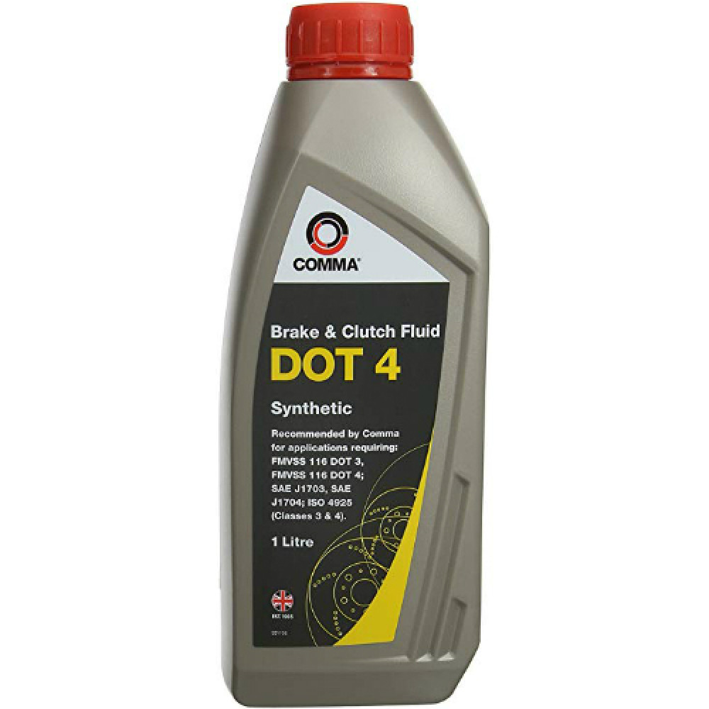 Гальмівна рідина 1000ml Dot-4 Comma BF41L Brake Fluid