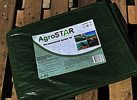 Тент тарпаулиновый AgroStar водостойкий зеленый 100 г/м² 6 х 5 м (А0049294)