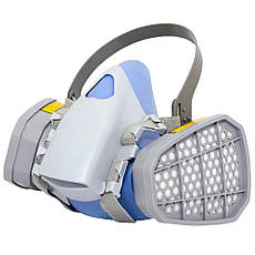 Напівмаска з вугільними фільтрами від органічних парів 9400А, фото 5