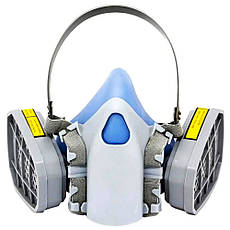 Напівмаска з вугільними фільтрами від органічних парів 9400А, фото 4