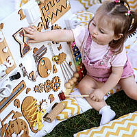 🎈 Що подарувати на другий день народження? Бізіборд Easy Busy — розвиваючий подарунок для маленьких дослідників