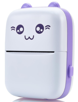 Принтер Portable Mini Printer дитячий портативний з термодруком (45601-3-E) фіолетовий