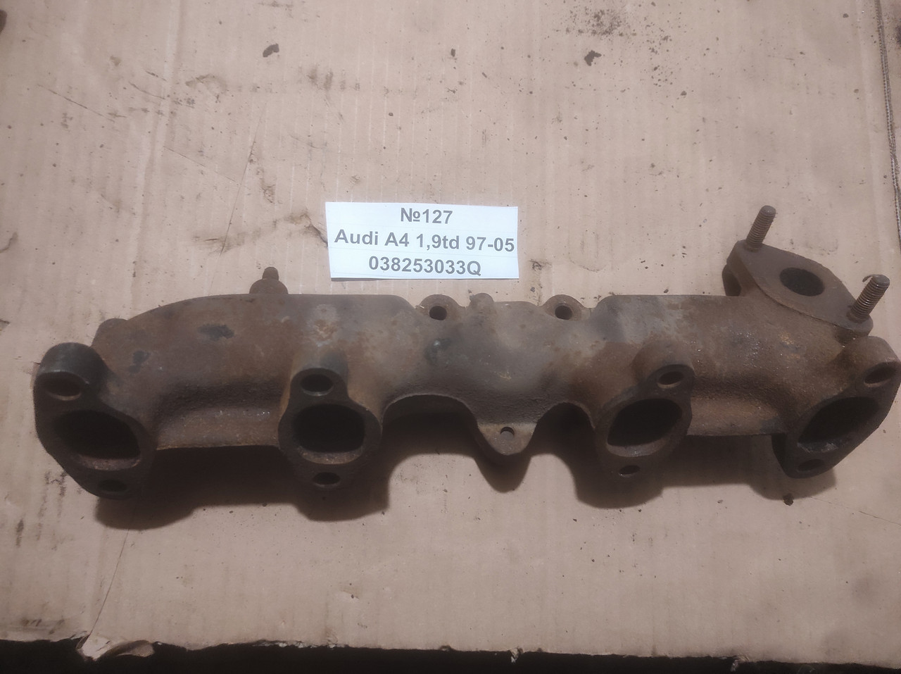 No127 Колектор випускний 1.9td 038253033Q Audi A4 97-05