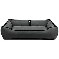 Лежак ліжко для собак всіх порід EGO Bosyak Рогожка XL 110x85 Сірий (лежанка для великих собак 20-27 кг)